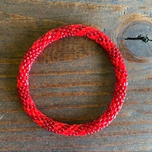 Red Beaded Bracelet